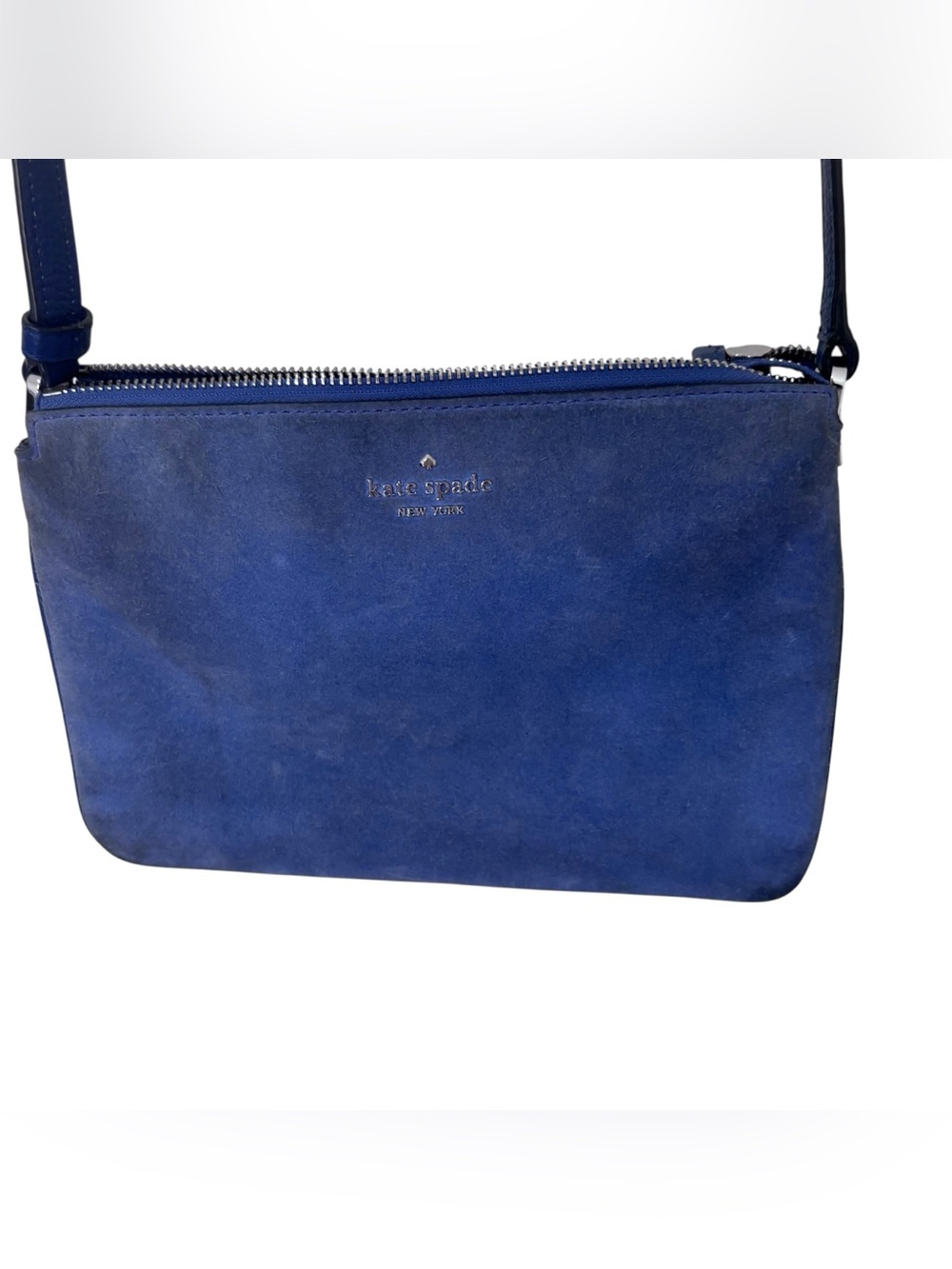 kate spade Blue Suede Crossbody Bag